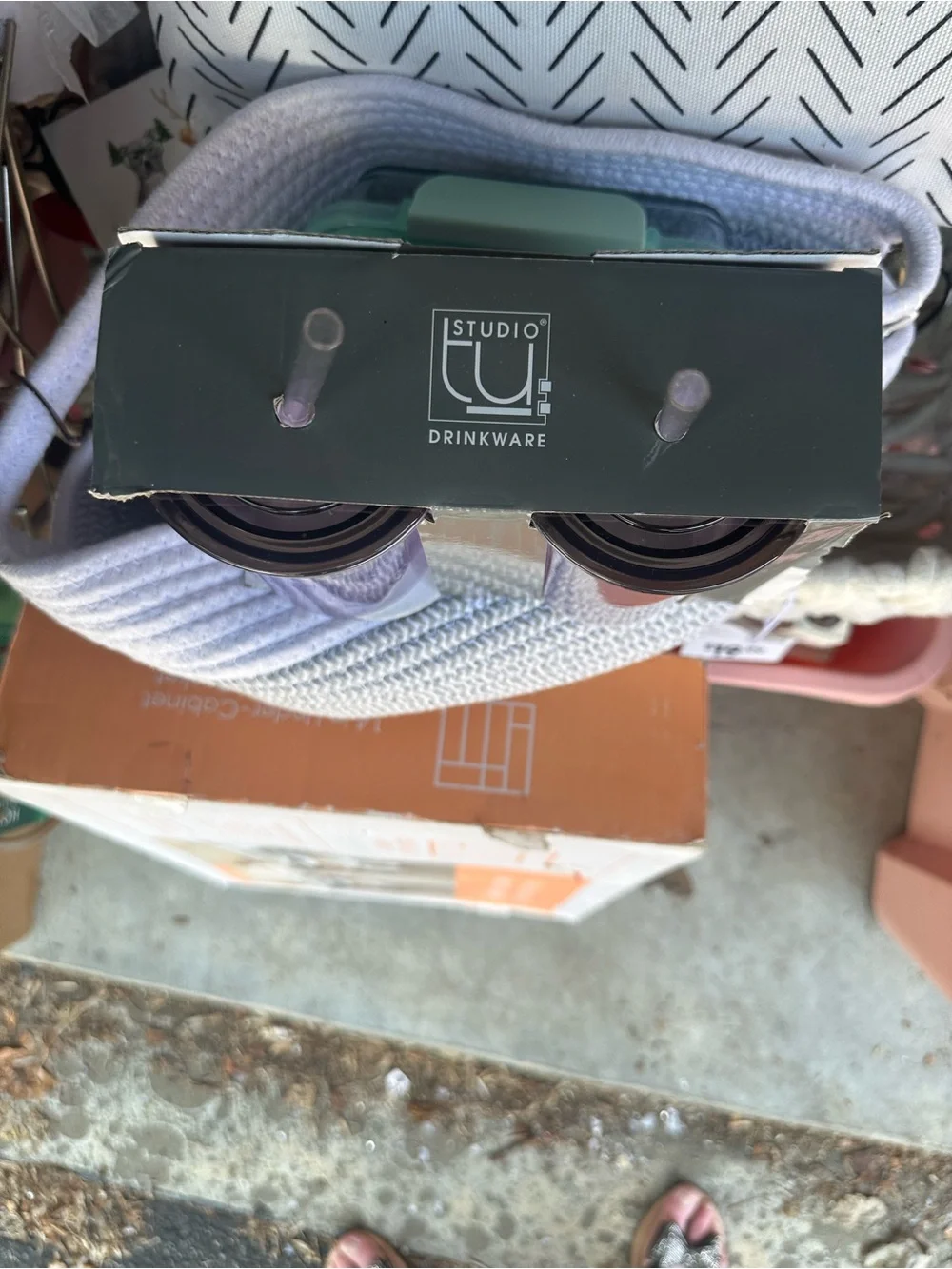 NWT!! Large Iridescent Acrylic Glasses (2)